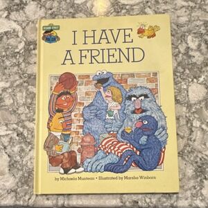 Vintage 1981 I Have a Friend Sesame Street Book Marsha Winborn